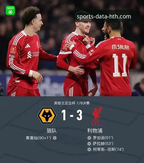 狼队1-3利物浦：一场教科书般的客场胜利深度解析